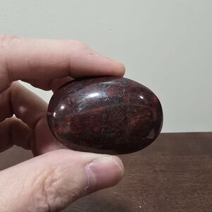 Brecciated Red Jasper Crystal Palmstone #C